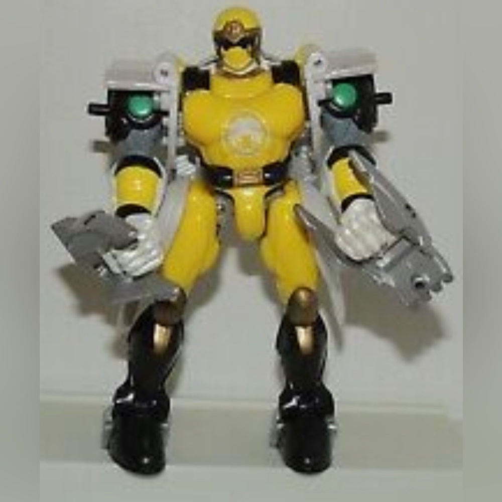 Ninja Storm Power Rangers Yellow Wind Triple Zord Morphin Ranger Bandai